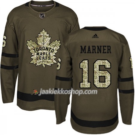 Miehille NHL Toronto Maple Leafs Pelipaita Mitchell Marner 16 Adidas 2017-2018 Camo Vihreä Authentic